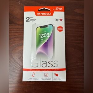 ONE iPhone 14 & 13 & 13Pro HD Tempered Glass screen protector Hypergear